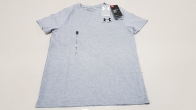 10 X BRAND NEW UNDER ARMOUR GREY SPORTS T SHIRT IN VARIOUS YOUTH SIZES