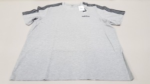 10 X BRAND NEW ADIDAS GREY T SHIRTS SIZE 2XL