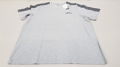 10 X BRAND NEW ADIDAS GREY T SHIRTS SIZE 2XL