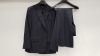 3 X BRAND NEW LUTWYCHE HAND TAILORED BLACK PLAIN SUITS SIZE 40R AND 44R (PLEASE NOTE SUITS ARE NOT FULLY TAILORED)