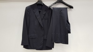 3 X BRAND NEW LUTWYCHE HAND TAILORED BLACK PLAIN SUITS SIZE 40R AND 44R (PLEASE NOTE SUITS ARE NOT FULLY TAILORED)