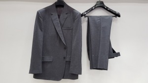 3 X BRAND NEW LUTWYCHE HAND TAILORED GREY PLAIN SUITS SIZE 40R AND 46R (PLEASE NOTE SUITS ARE NOT FULLY TAILORED)