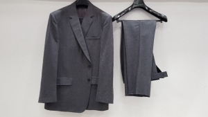 3 X BRAND NEW LUTWYCHE HAND TAILORED GREY PLAIN SUITS SIZE 40R, 44R AND 46L (PLEASE NOTE SUITS ARE NOT FULLY TAILORED)