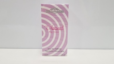 48 X BRAND NEW BOXED DESIGNER FRENCH COLLECTION 100ML PLEASED EAU DE PARFUM