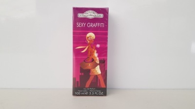 48 X BRAND NEW BOXED 100ML DESIGNER FRENCH COLLECTION SEXY GRAFFITI EAU DE PARFUM - IN ONE BOX