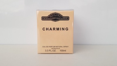 48 X BRAND NEW BOXED 100ML DESIGNER FRENCH COLLECTION CHARMING EAU DE PARFUM NATURAL SPRAY - IN ONE BOX