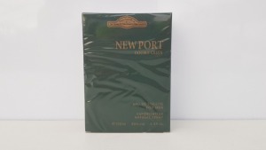 48 X BRAND NEW BOXED 100ML DESIGNER FRENCH COLLECTION NEWPORT DOUBLE GREEN EAU DE TOILETTE FOR MEN - IN ONE BOX