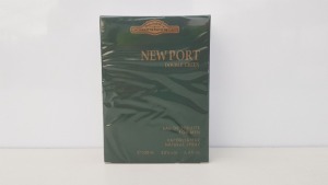 48 X BRAND NEW BOXED 100ML DESIGNER FRENCH COLLECTION NEWPORT DOUBLE GREEN EAU DE TOILETTE FOR MEN - IN ONE BOX