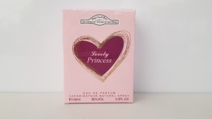 48 X BRAND NEW BOXED 100ML DESIGNER FRENCH COLLECTION LOVELY PRINCESS EAU DE PARFUM - IN ONE BOX
