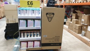 60 PC TESCO BACK TO SCHOOL DISPLAY UNIT CONTAINING 36 X 500 ML DRINKS BOTTLES PLUS 24 X INSULATED
