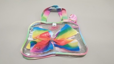 60 X BRAND NEW NICKELODEON JO JO SIWA LARGE BOW SHAPED TOTE BAGS IN 5 BOXES