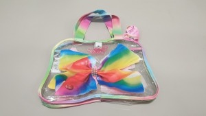 60 X BRAND NEW NICKELODEON JO JO SIWA LARGE BOW SHAPED TOTE BAGS IN 5 BOXES