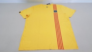 15 X BRAND NEW BARCA STORE OFFICIAL MERCHANDISE FC BARCELONA 1899 YELLOW SHORT SLEEVED TOPS KIDS SIZE 8 - WITH TAGS RRP €21 TOTAL €315