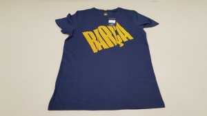 20 X BRAND NEW BARCA STORE OFFICIAL MERCHANDISE FC BARCELONA NAVY SHORT SLEEVED TOPS SIZE LARGE - WITH TAGS RRP €25 TOTAL €500