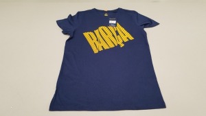 20 X BRAND NEW BARCA STORE OFFICIAL MERCHANDISE FC BARCELONA NAVY SHORT SLEEVED TOPS SIZE XS - WITH TAGS RRP €25 TOTAL €500