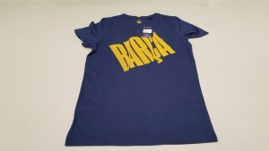 20 X BRAND NEW BARCA STORE OFFICIAL MERCHANDISE FC BARCELONA NAVY SHORT SLEEVED TOPS KIDS SIZE 10 - WITH TAGS RRP €25 TOTAL €500