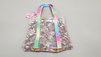 60 X BRAND NEW NICKELODEON JO JO SIWA SMALL MULTIPLE BOW PATTERN TOTE BAGS IN 5 BOXES