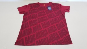 20 X BRAND NEW BARCA STORE OFFICIAL MERCHANDISE FC BARCELONA RED SHORT SLEEVED TOPS SIZE LARGE - WITH TAGS RRP €25 TOTAL €500