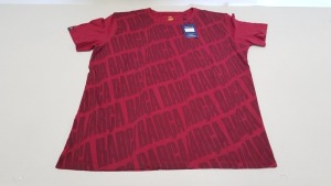 20 X BRAND NEW BARCA STORE OFFICIAL MERCHANDISE FC BARCELONA RED SHORT SLEEVED TOPS SIZE LARGE - WITH TAGS RRP €25 TOTAL €500