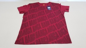 20 X BRAND NEW BARCA STORE OFFICIAL MERCHANDISE FC BARCELONA RED SHORT SLEEVED TOPS SIZE LARGE - WITH TAGS RRP €25 TOTAL €500