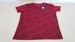 20 X BRAND NEW BARCA STORE OFFICIAL MERCHANDISE FC BARCELONA RED SHORT SLEEVED TOPS SIZE LARGE - WITH TAGS RRP €25 TOTAL €500