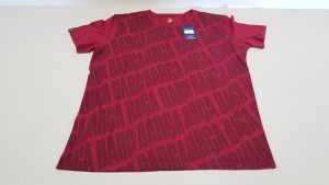 19 X BRAND NEW BARCA STORE OFFICIAL MERCHANDISE FC BARCELONA RED SHORT SLEEVED TOPS SIZE LARGE - WITH TAGS RRP €25 TOTAL €475