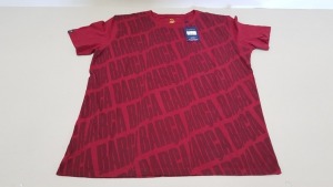 19 X BRAND NEW BARCA STORE OFFICIAL MERCHANDISE FC BARCELONA RED SHORT SLEEVED TOPS SIZE LARGE - WITH TAGS RRP €25 TOTAL €475