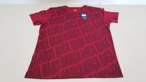 20 X BRAND NEW BARCA STORE OFFICIAL MERCHANDISE FC BARCELONA RED SHORT SLEEVED TOPS SIZE MEDIUM - WITH TAGS RRP €25 TOTAL €500