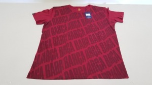 20 X BRAND NEW BARCA STORE OFFICIAL MERCHANDISE FC BARCELONA RED SHORT SLEEVED TOPS SIZE SMALL - WITH TAGS RRP €25 TOTAL €500