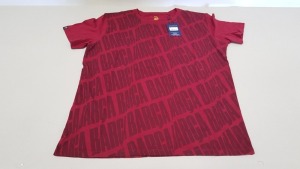 20 X BRAND NEW BARCA STORE OFFICIAL MERCHANDISE FC BARCELONA RED SHORT SLEEVED TOPS SIZE SMALL - WITH TAGS RRP €25 TOTAL €500