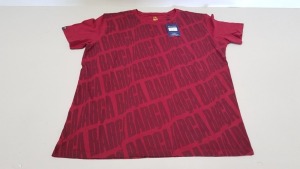 20 X BRAND NEW BARCA STORE OFFICIAL MERCHANDISE FC BARCELONA RED SHORT SLEEVED TOPS SIZE XS - WITH TAGS RRP €25 TOTAL €500