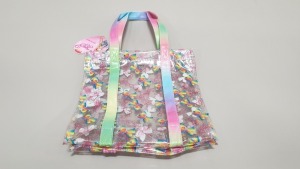 60 X BRAND NEW NICKELODEON JO JO SIWA SMALL MULTIPLE BOW PATTERN TOTE BAGS IN 5 BOXES