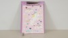 72 X 'BELIEVE IN MAGIC' UNICORN MINI CLIPBOARD & NOTEPAD - IN 6 BOXES