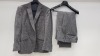 3 X BRAND NEW LUTWYCHE HAND TAILORED GREY PATTERNED SUITS (NO SIZE STATED) (PLEASE NOTE SUITS ARE NOT FULLY TAILORED)