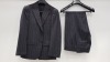 3 X BRAND NEW LUTWYCHE HAND TAILORED CHARCOAL PINSTRIPED SUITS SIZE 38R AND 48R (PLEASE NOTE SUITS ARE NOT FULLY TAILORED)