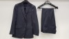 3 X BRAND NEW LUTWYCHE HAND TAILORED BLUE PINSTRIPED SUITS SIZE 44R (PLEASE NOTE SUITS ARE NOT FULLY TAILORED)