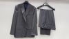 3 X BRAND NEW LUTWYCHE HAND TAILORED GREY PATTERNED SUITS (NO SIZES STATED) (PLEASE NOTE SUITS ARE NOT FULLY TAILORED)