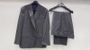 3 X BRAND NEW LUTWYCHE HAND TAILORED GREY PATTERNED SUITS (NO SIZES STATED) (PLEASE NOTE SUITS ARE NOT FULLY TAILORED)