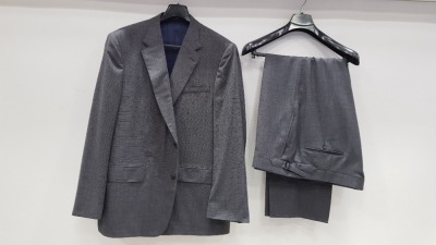 3 X BRAND NEW LUTWYCHE HAND TAILORED GREY PATTERNED SUITS SIZE 38R (PLEASE NOTE SUITS ARE NOT FULLY TAILORED)