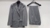 3 X BRAND NEW LUTWYCHE HAND TAILORED SUTS IN VARIOIS SHADED OF GREY (ONLY SIZE STATED 44R) (PLEASE NOTE SUITS ARE NOT FULLY TAILORED)