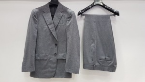 3 X BRAND NEW LUTWYCHE HAND TAILORED SUTS IN VARIOIS SHADED OF GREY SIZE 40R AND 42R (PLEASE NOTE SUITS ARE NOT FULLY TAILORED)