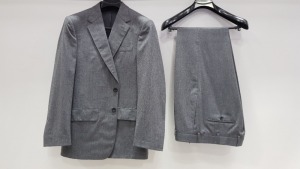 3 X BRAND NEW LUTWYCHE HAND TAILORED SUTS IN VARIOIS SHADED OF GREY SIZE 42R (PLEASE NOTE SUITS ARE NOT FULLY TAILORED)