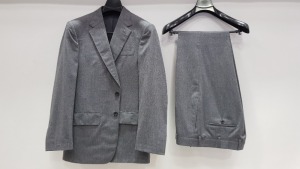 3 X BRAND NEW LUTWYCHE HAND TAILORED SUTS IN VARIOIS SHADED OF GREY SIZE 40R AND 42S (PLEASE NOTE SUITS ARE NOT FULLY TAILORED)
