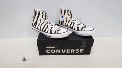 8 X BRAND NEW ANIMAL PRINT HI TOP CONVERSE IN VARIOUS SIZES