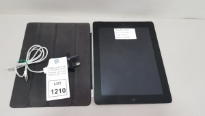 APPLE IPAD TABLET WI-FI + CELLULAR 16GB STORAGE - WITH CASE AND CHARGER