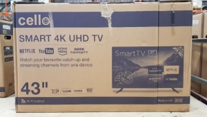 BRAND NEW CELLO 43 SMART 4K UHD TV