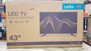 BRAND NEW CELLO 43 SMART 4K UHD TV