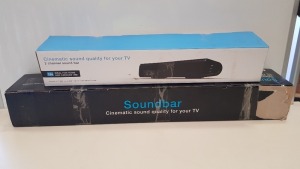 2 X BRAND NEW ASSORTED CELLO SOUNDBARS - 1 X CELLO YW-S15M SOUND BAR 1 X CELLO YW-S15 SOUND BAR