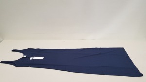 30 X BRAND NEW DOROTHY PERKINS BY VERA MODA NAVY WOMENS LONG DRESSES UK SIZE MEDIUM RRP £12.00 (TOTAL RRP £360.00)