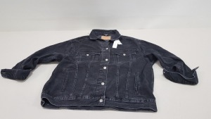 10 X BRAND NEW TOPSHOP CHARCOAL DENIM JACKETS UK SIZE 10 RRP £450.00 (TOTAL RRP £450.00)